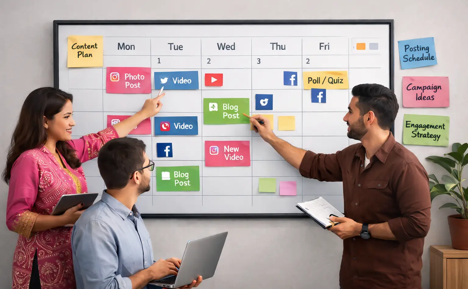 social media content calendar planning for consistent posting