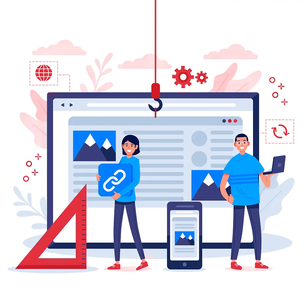 Custom website design and development