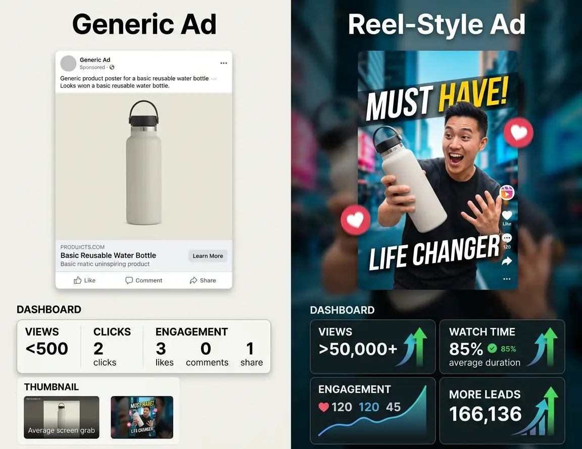 High-performing Instagram and Facebook ad creative examples