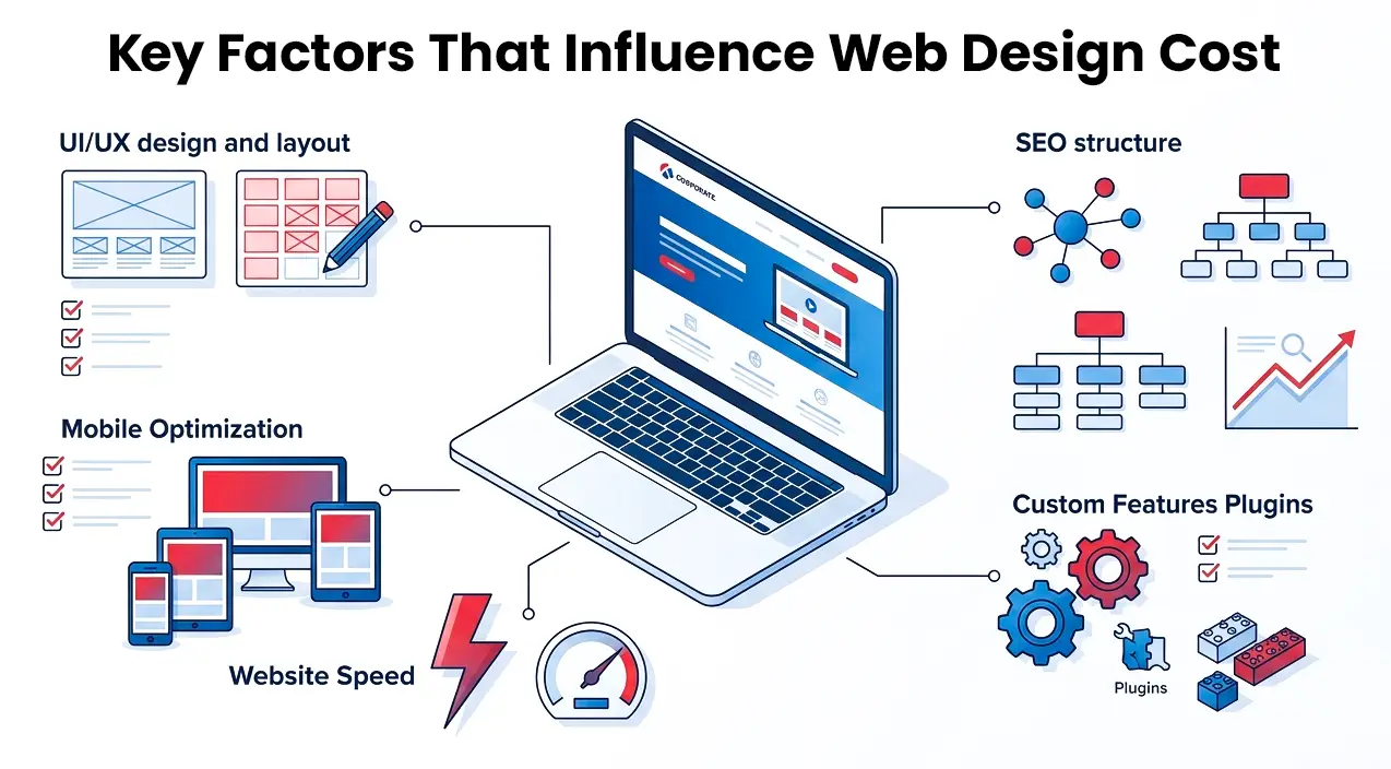 key factors influencing web design cost for businesses