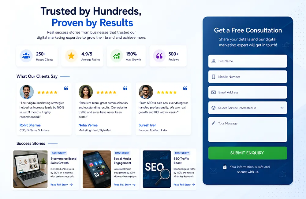 Conversion rate optimization using trust signals