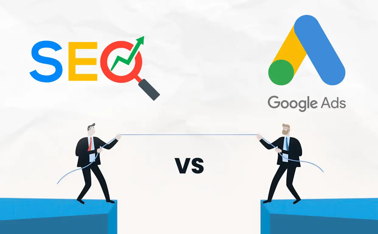 seo vs google ads difference
