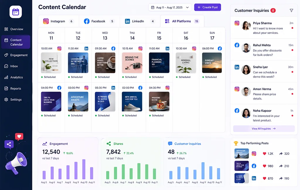 Social media content strategy for business growth