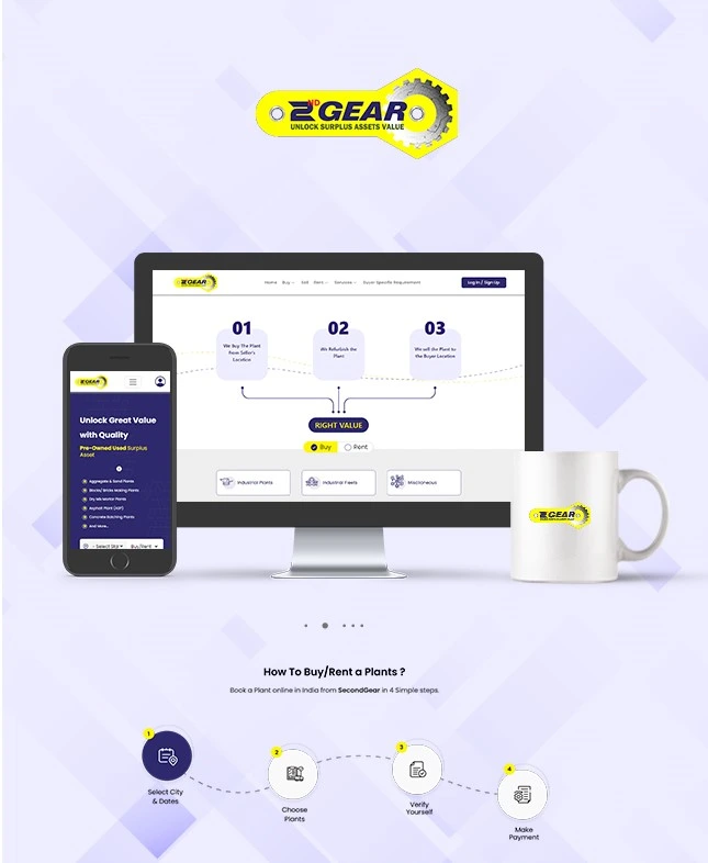 Responsive website development project example